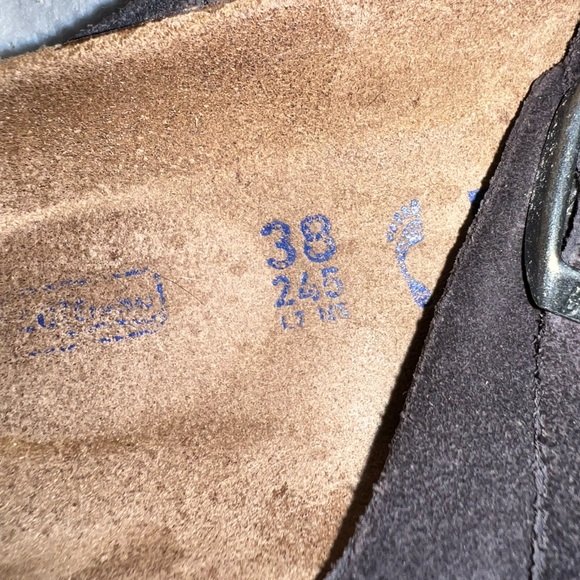 Birkenstock Arizona Gray Suede Sandals EUC US SZ 7.5/8 - Picture 4 of 4